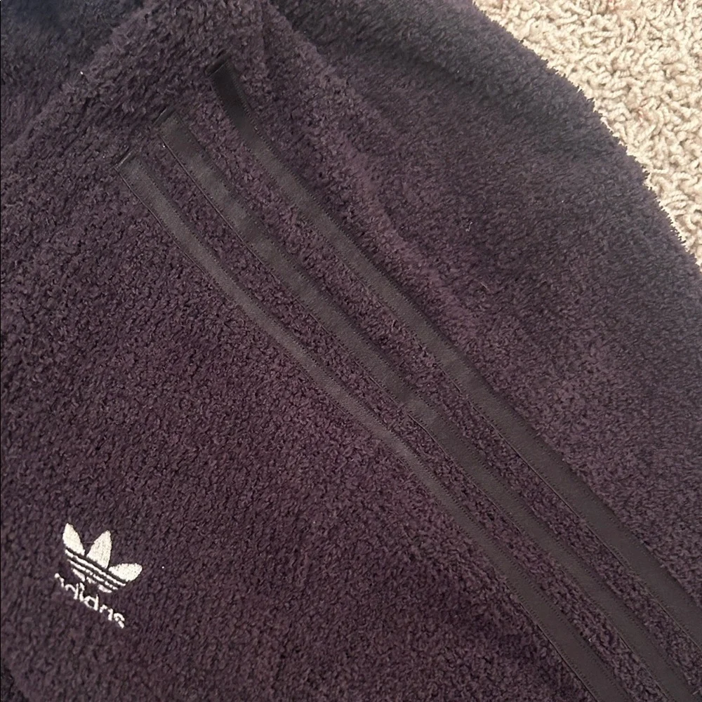 ADIDAS CARDIGAN🖤SPORTY Women's BLACK Open Cardigan with Pockets Size XS🖤 - Picture 9 of 14